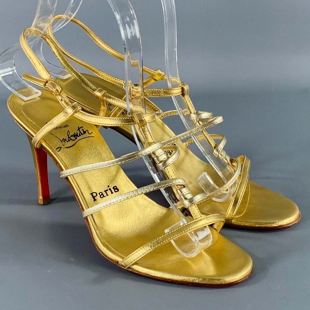 Christian Louboutin Metallic Gold Sandals